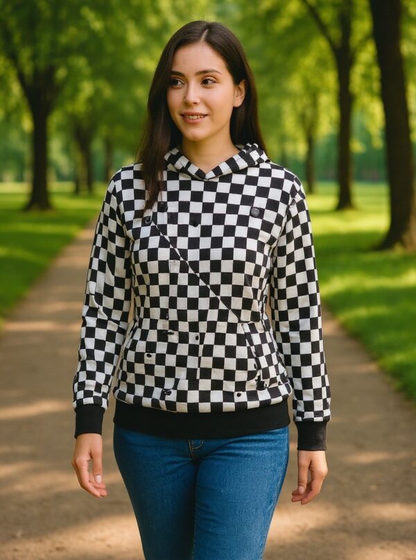 checkerboard hoodie