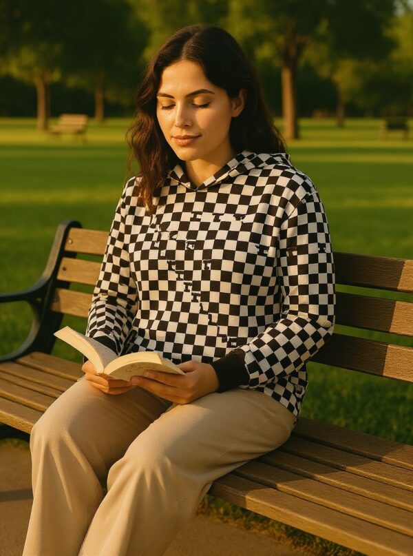 checkerboard hoodie