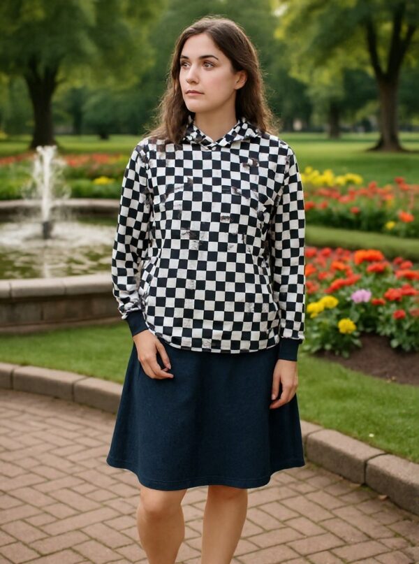 checkerboard hoodie