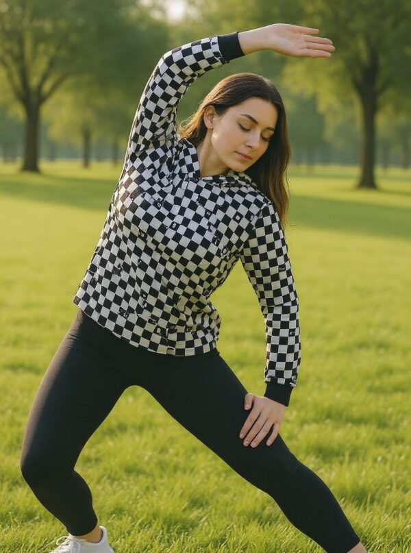 checkerboard hoodie