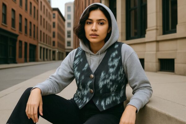 stormy patterned vest