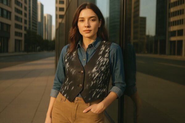 stormy patterned vest