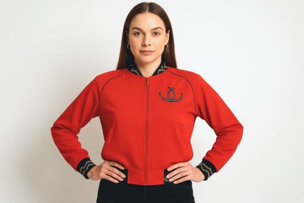 red horsehoe jacket