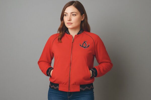 red horsehoe jacket