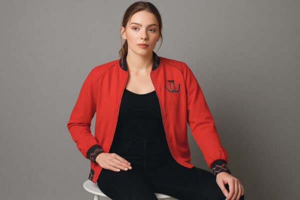 red horsehoe jacket