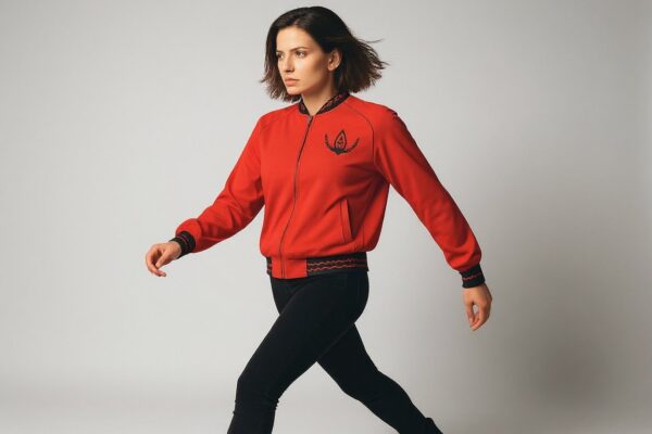 red horsehoe jacket