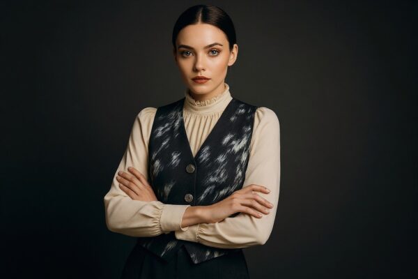 stormy patterned vest