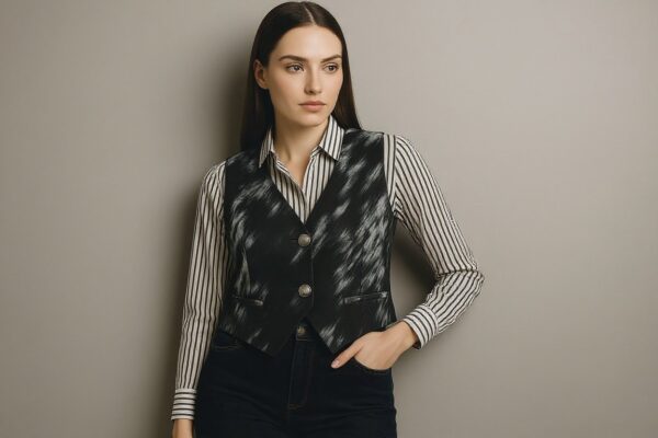 stormy patterned vest