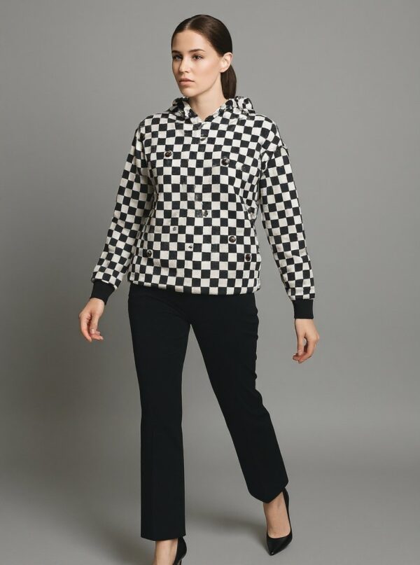 checkerboard hoodie
