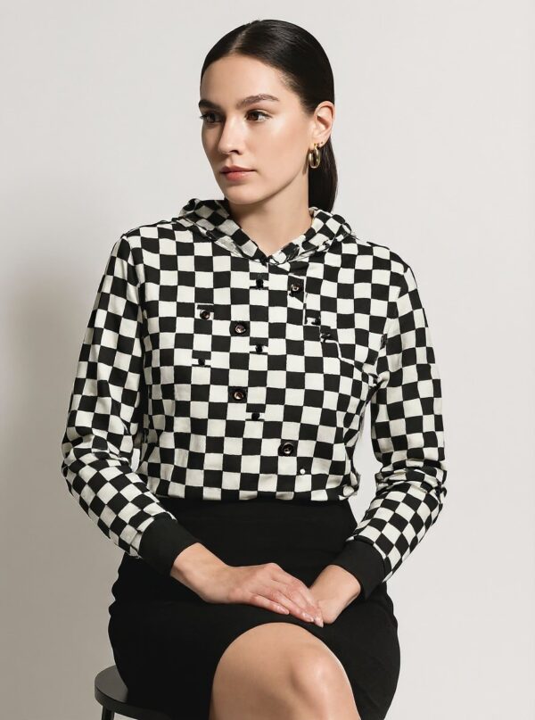 checkerboard hoodie