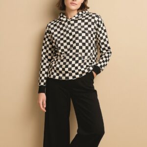 checkerboard hoodie
