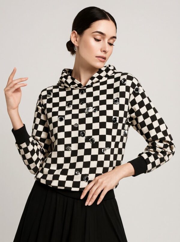 checkerboard hoodie